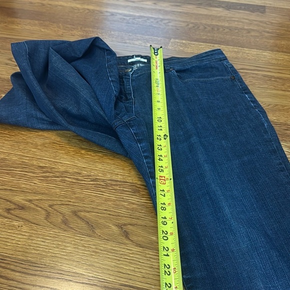 Eileen Fisher Straight Leg Stretchy Cotton Jeans Size Large - Picture 10 of 12